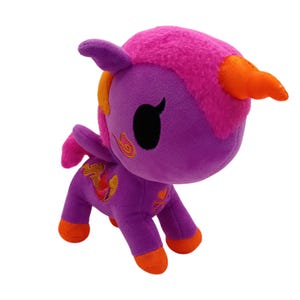 Y2K 2000s Tokidoki Plushie Aurora Unicorno Thai Princess Fiery Collectible Kawaii Japanese Inspired Stuffed Animal Plushie Neon Girls Toys