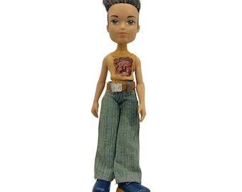 Boneca Bratz Boyz Formal Funk Vintage 2003 Y2K, Revestida com Camisa Western, Estilo Kidcore Nostalgia Girlhoodcore, Brinquedos para Meninas, Boneca Fashion dos Anos 2000, 25 cm