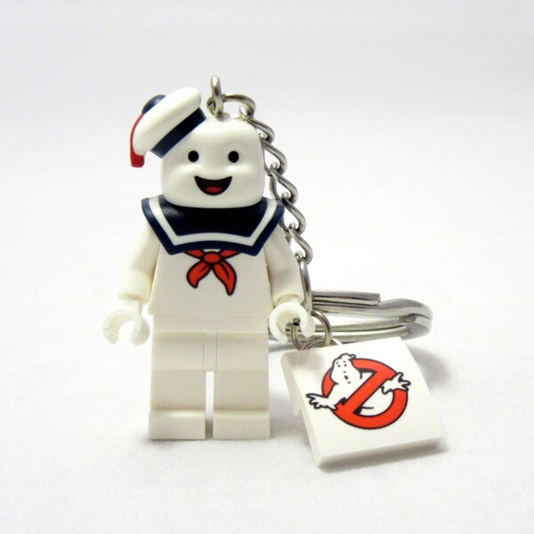 Stay Puft® Inspired Keychain *LAST ONE* Ghostbusters® Fan Art Crafted From LEGO® Elements