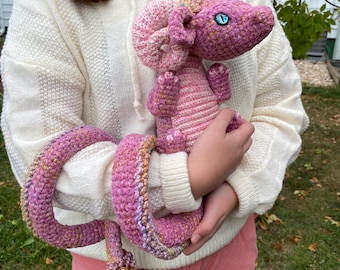 Custom Dragon Plushie – Weighted Fantasy Plush, Wearable Land Dragon – Renaissance Festival, DnD, Cosplay
