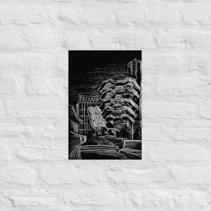 Stampa schizzo Hudson Yards, schizzo di New York City, regalo di New York, stampa di Manhattan, Hudson Yards in bianco e nero, stampa artistica, stampa di Manhattan