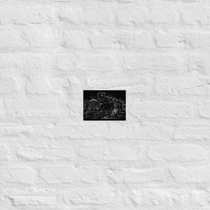 Ghirardelli Square sketch print, San Francisco sketch, Ghirardelli print, Ghirardelli Square black and white, Art Print, San Francisco print