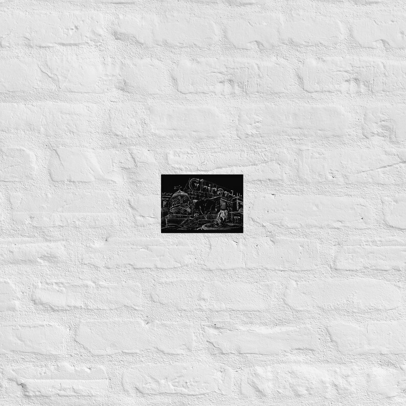 Ghirardelli Square sketch print, San Francisco sketch, Ghirardelli print, Ghirardelli Square black and white, Art Print, San Francisco print