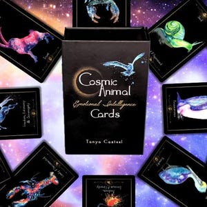 Cosmic Animal Cards & Guidebook - Oracle Deck for Emotional Intelligence