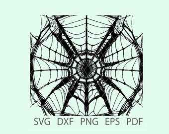 Spiderweb 14 SVG, Clipart, Cricut