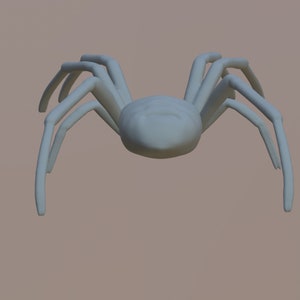 Realistic Spider with Thick Legs STL Digital File for 3D Printing image 4