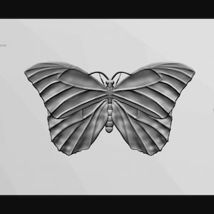 Blue Morpho Butterfly STL Digital File for 3D Printing