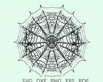 Spiderweb 17 SVG, Clipart, Cricut