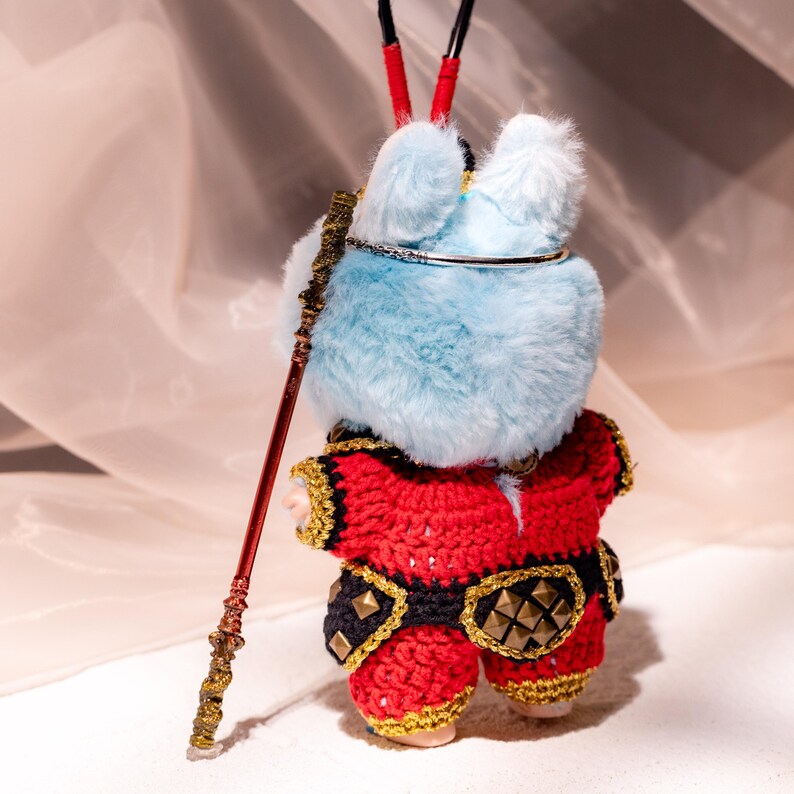 Labubu Sun Wukong Outfit Clothes for Plush Doll Pop Mart Labubu V1 V3