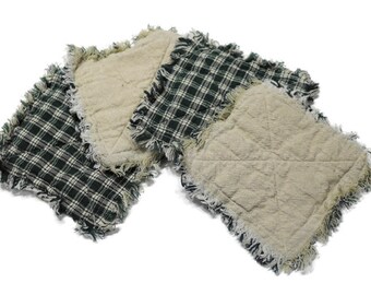 Homespun Mug Rugs - Etsy