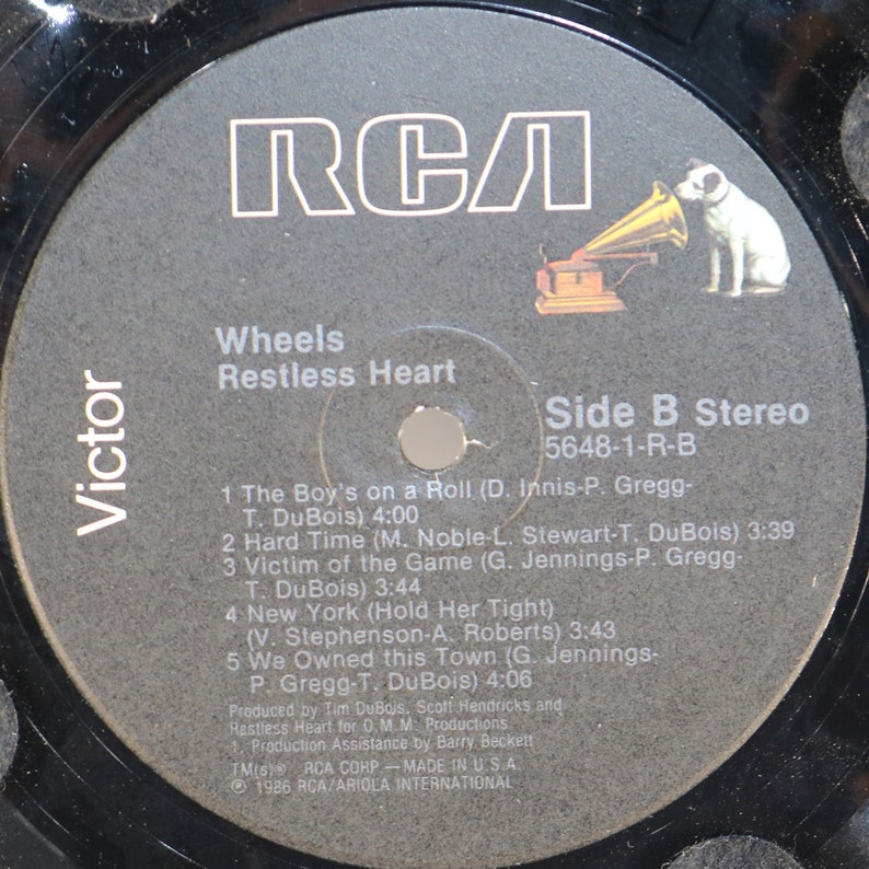 RESTLESS HEART Reclaimed 1986 Wheels record album art cover Etsy