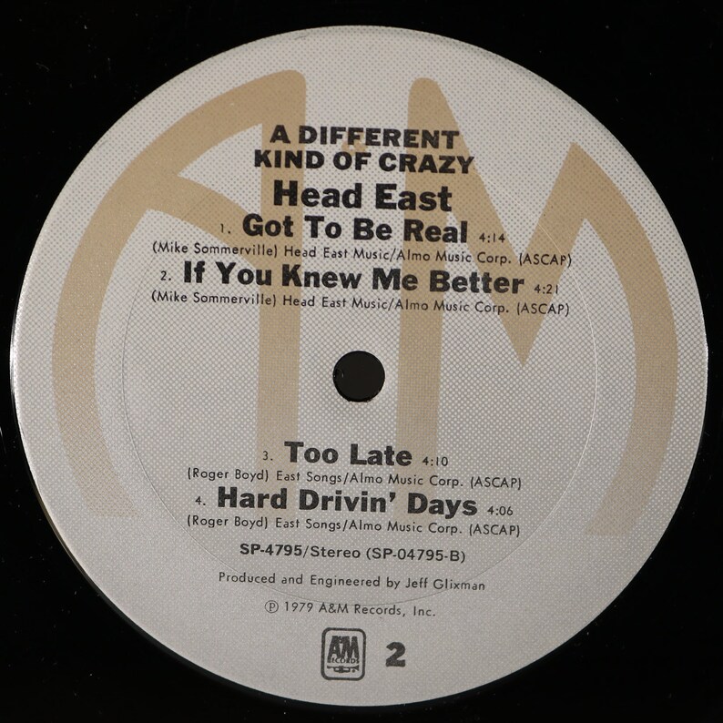 HEAD EAST Reclaimed A Different Kind of Crazy Record Album Etsy UK