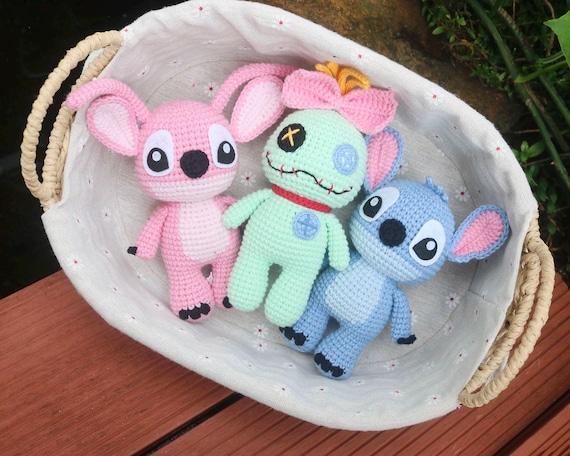 10 Scrump Crochet Patterns 4 3in1 Crochet Pattern Big Blue and Pink Alien Monsters