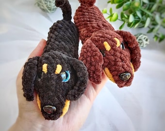 Crochet Dachshund Pattern: Amigurumi Dog (PDF) Easy Pdf Instant Download