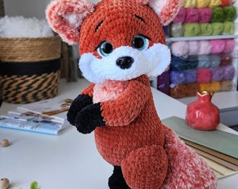 Fox Cute Crochet Pattern, Easy Amigurumi Crochet Pattern, Fox Stuffed Plush Pattern, PDF Crochet Pattern, Digital Download, Cute Crochet