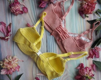 Patroon gehaakte bh-beugeltop | Gehaakt bikinitopje patroon bloemendecor aanpasbare pasvorm | Chanel-top | Alleen PATROON