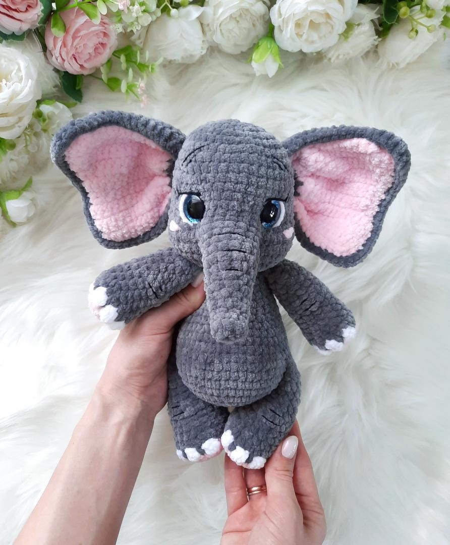 Elephant Amigurumi Crochet Pattern PDF – Plush Toy Step-by-step ...