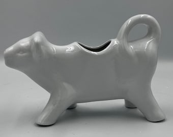 Lechera Vintage White Cow Everyday White de Fitz and Floyd