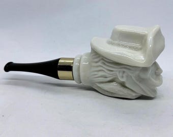 Frasco de colônia vintage Avon Pony Express Rider Pipe Wild Country Cowboy