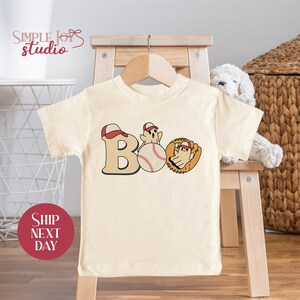 Baseball Halloween Toddler Shirt, Boo Ghost Baseball Design, Sports Halloween Shirt For Kids, Fall Toddler Outfit(SK-HAL18 )