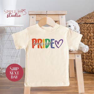 Pride Rainbow Toddler Shirt, LGBTQ+ Kids Clothing, First Pride Outfit, Equality Toddler Shirt, Gender Neutral Pride Shirt for Kids,(SK-PRI1)