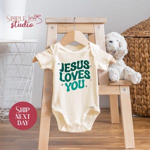 Jesus Loves You Baby Onesie®: Christian Newborn Gift