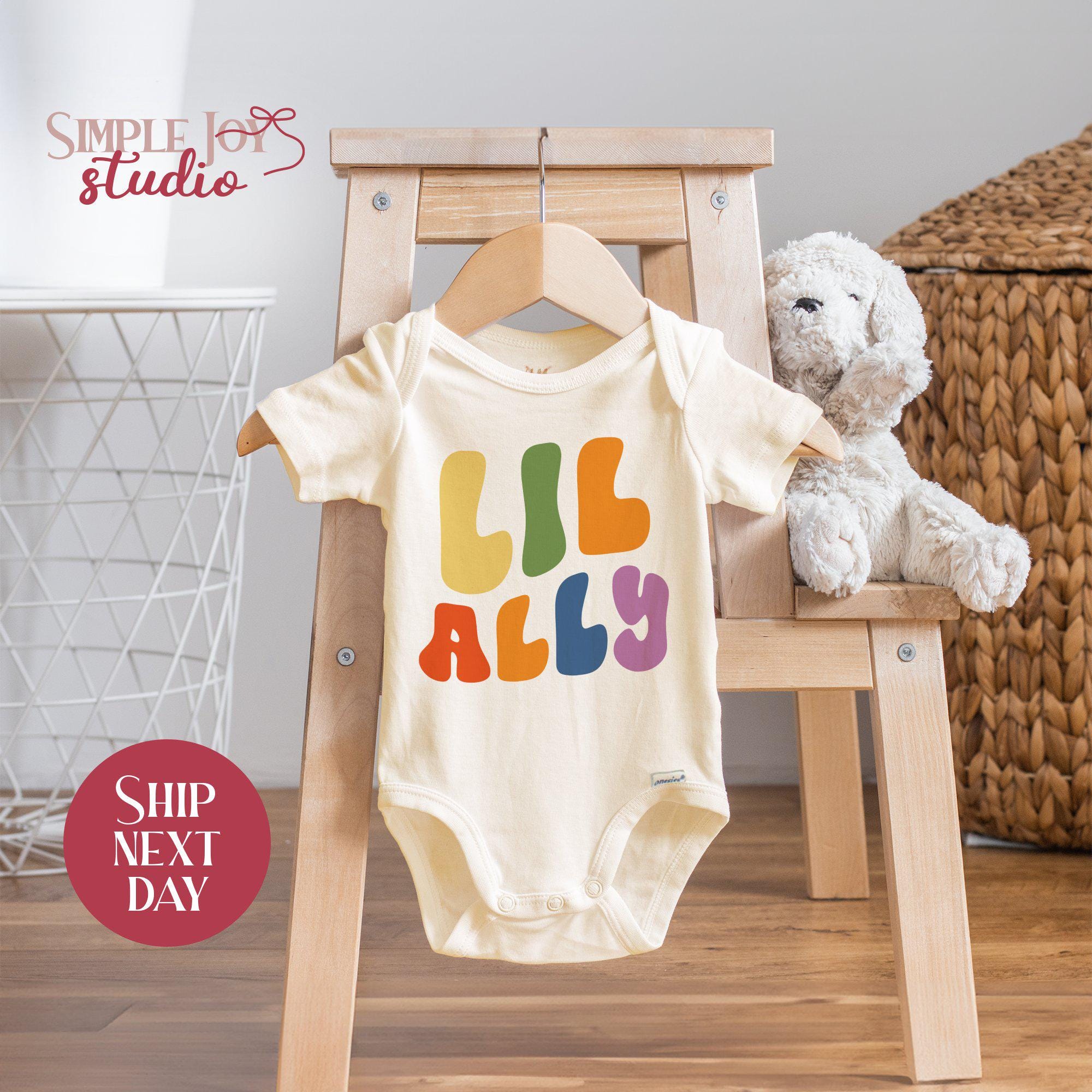 Pride Lil Ally Baby Bodysuit: LGBTQ+ Rainbow Outfit - Etsy