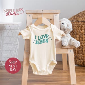 I Love Jesus Baby Onesie®: Christian Newborn Gift