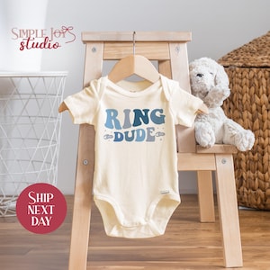 Ring Dude Baby Bodysuit: Wedding Ring Bearer Outfit