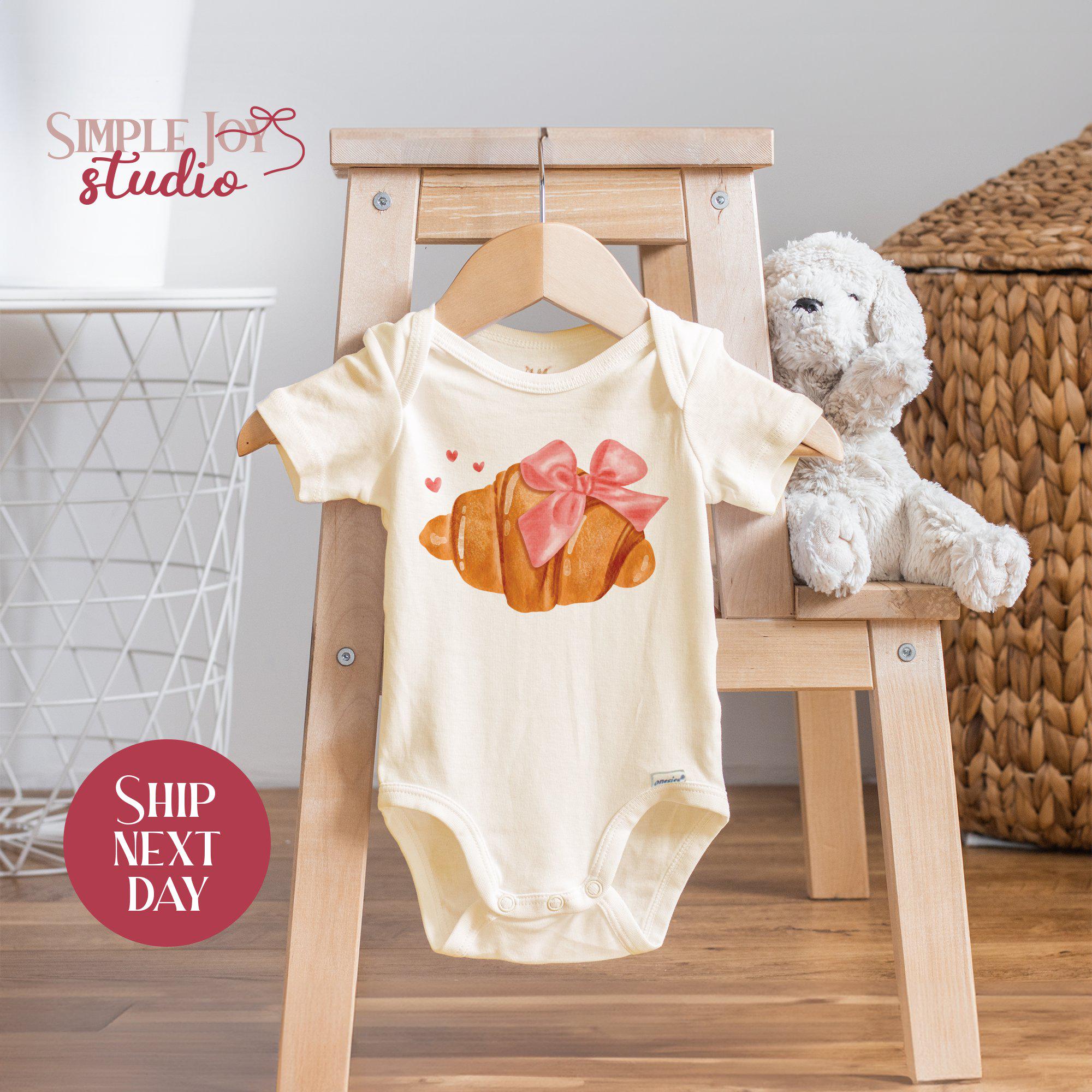 Croissant Baby Onesie®: French Bakery Outfit, Foodie Gift