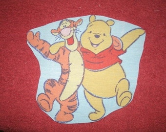 Pooh and Tigger iron on applique