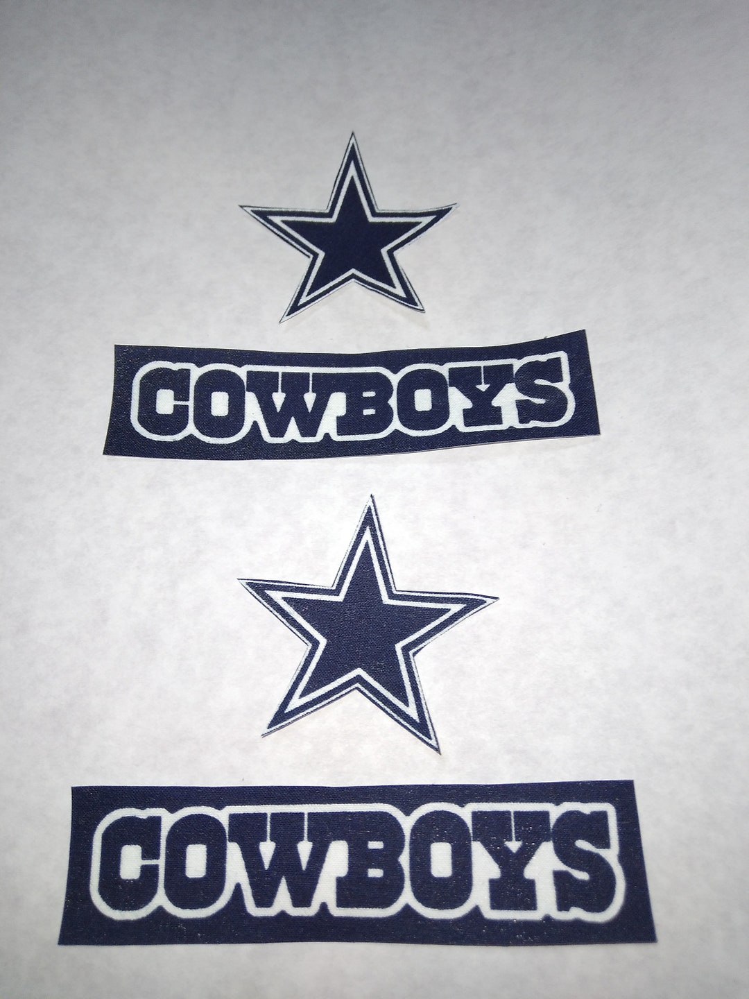 New Dallas Cowboys Iron on Appliques 