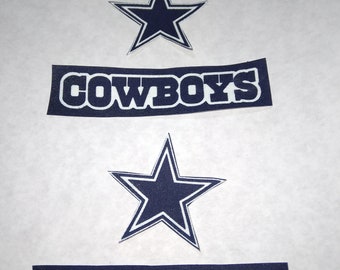 New Dallas Cowboys  Iron on Appliques