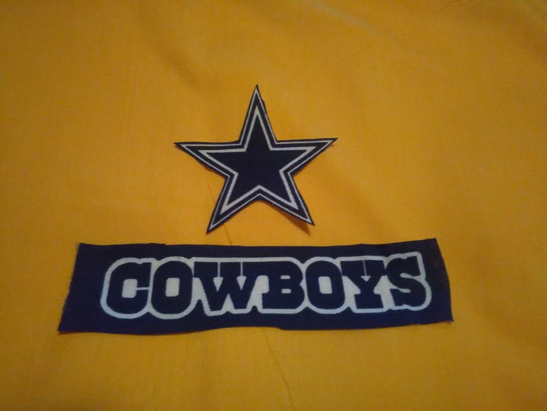 Dallas Cowboys Iron on Appliques - Etsy