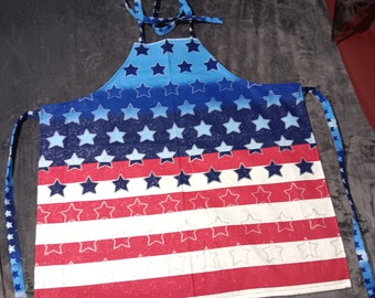 New Handmade Patriotic Adult Apron