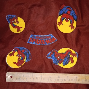 Spiderman 5Pcs iron on appliques