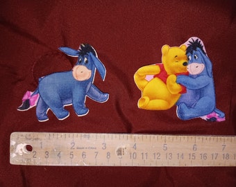 Pooh and Eoyore iron on applique