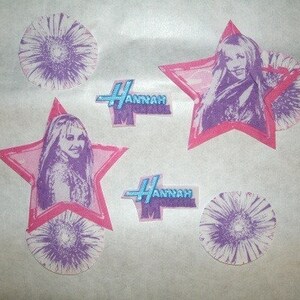 Hanna Montana strykapplikationer Tillverkade med licensierat tyg