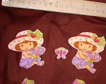 STRAWBERRY SHORTCAKE 6Pcs iron on appliques