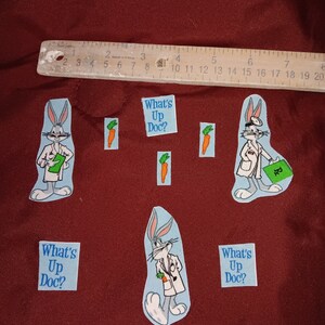 RARE BUGS BUNNY 9pcs iron on appliques
