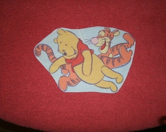 Pooh and Tigger iron on applique