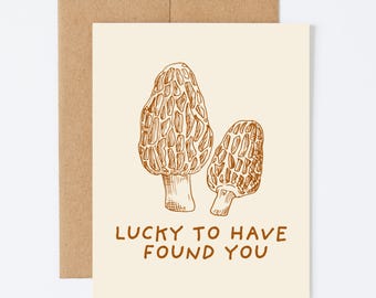 LUCKY MOREL - Tarjeta de felicitación romántica/de amor/aniversario - Interior en blanco