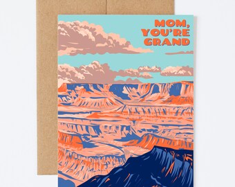 Mother's Day Card Collection - Mom You're Grand, Blank Inside