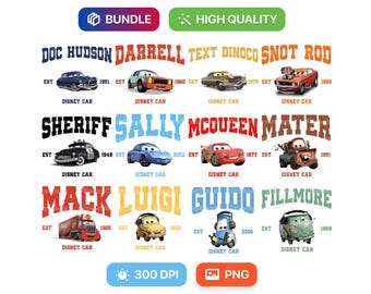 Cars Png Bundle, Cars Svg Bundle, Cars Png, Cars Svg, Cricut Svgs, Cars Sublimation, Cars Birthday, Cars Shirt Design Bundle, Digital File