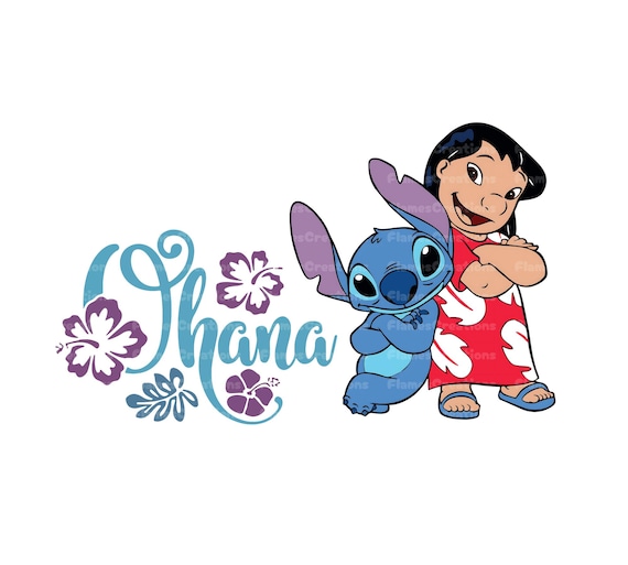 Moana and Stitch Png, Ohana Means Family Png, Magical Snacks