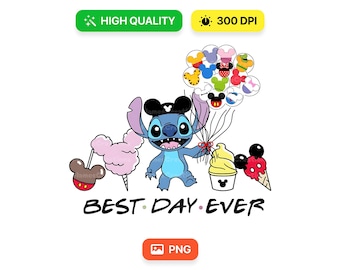 Stich Bester Tag überhaupt Png Art Deco, Stich Bester Tag überhaupt Png Art dpng, Stich Bester Tag überhaupt Png, Sommer Png, magisches Schloss Png, magischer Urlaub Png
