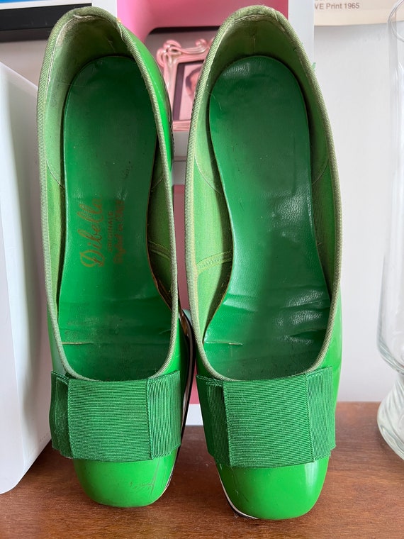 1960’s Patent Leather Green Flats