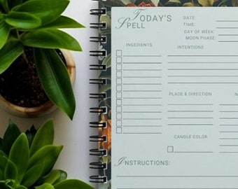Daily Spell Grimoire Style | PDF Printable | Witchy Planner | Ritual Spell & Tarot Journal | Book of Shadows | Witchy Self Care