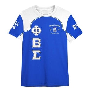 Camiseta personalizada de capítulo Phi Beta Sigma, estilo de carreras con letras de 1914, ropa de fraternidad griega azul y negra para hombre, equipo Phi Beta Sigma