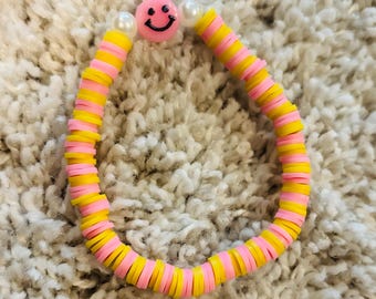 Roze limonadearmband